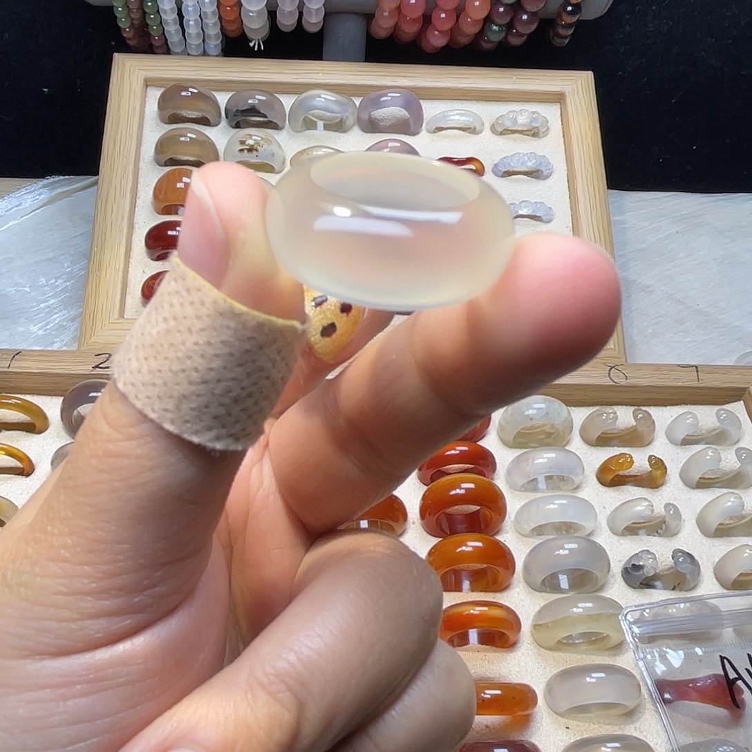 特***…玛瑙/玉髓合金戒指A15不退换