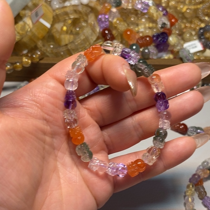 阿***姐未镶嵌发晶手串天然手链