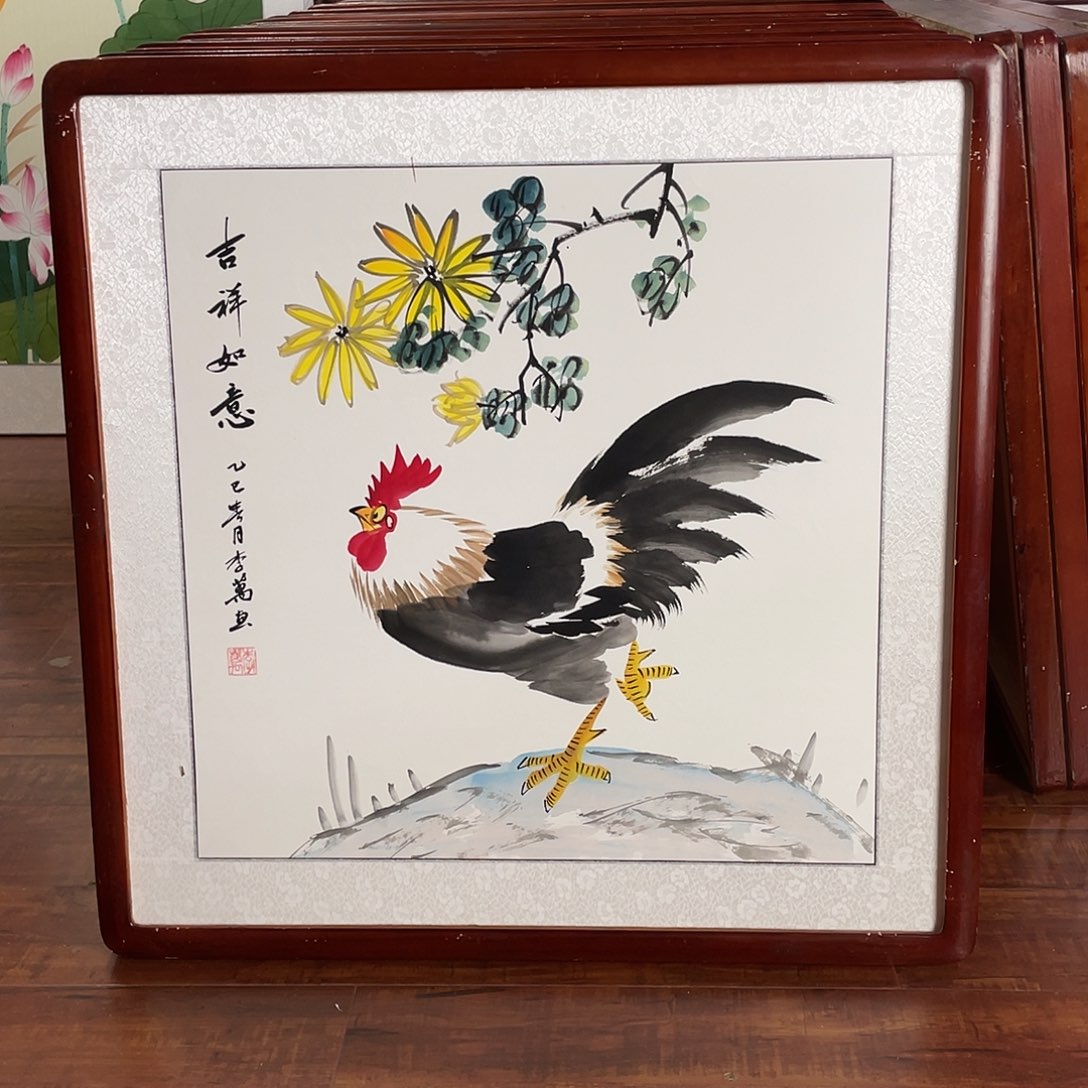 国画带框尺寸63*63厘米