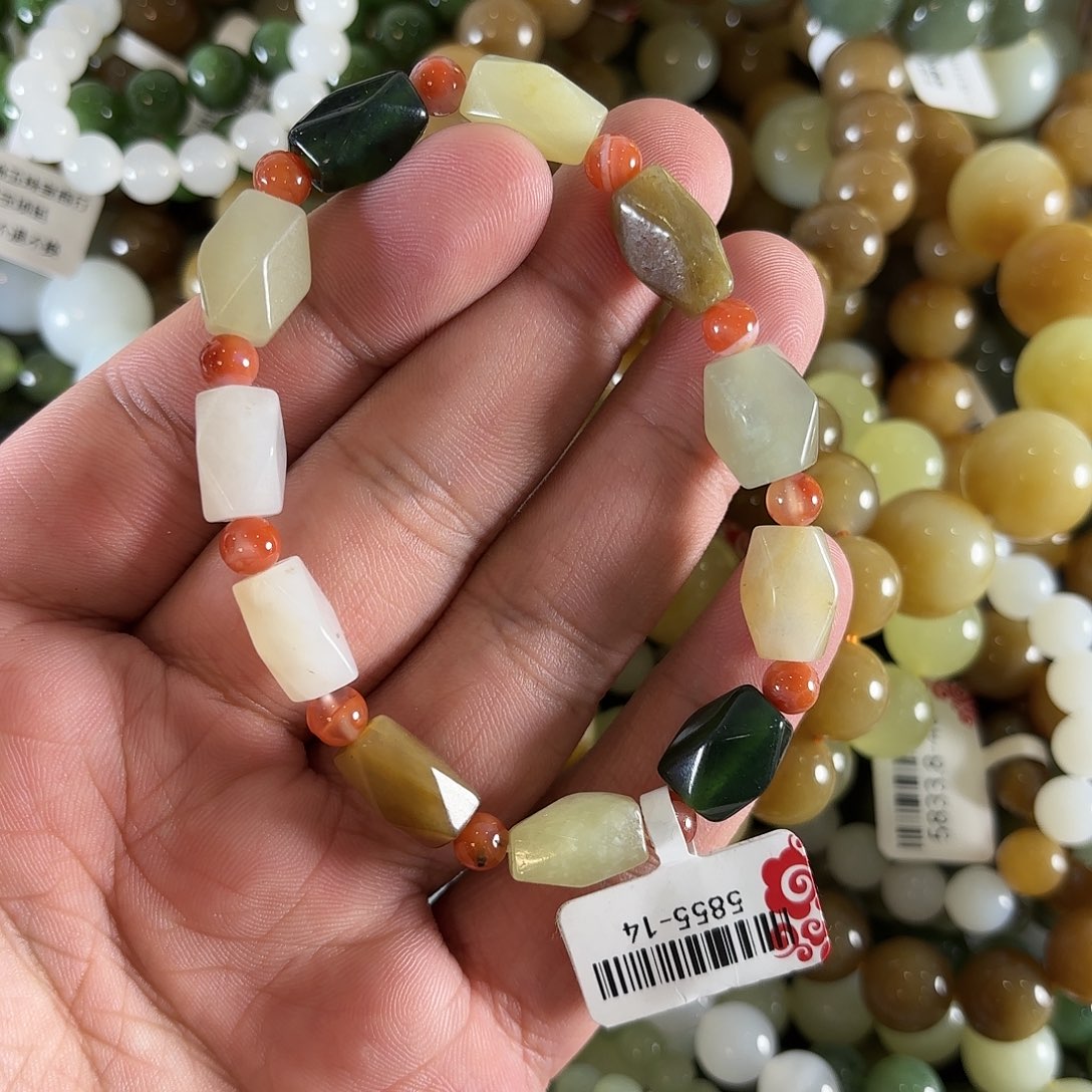 和田玉手链未镶嵌W129