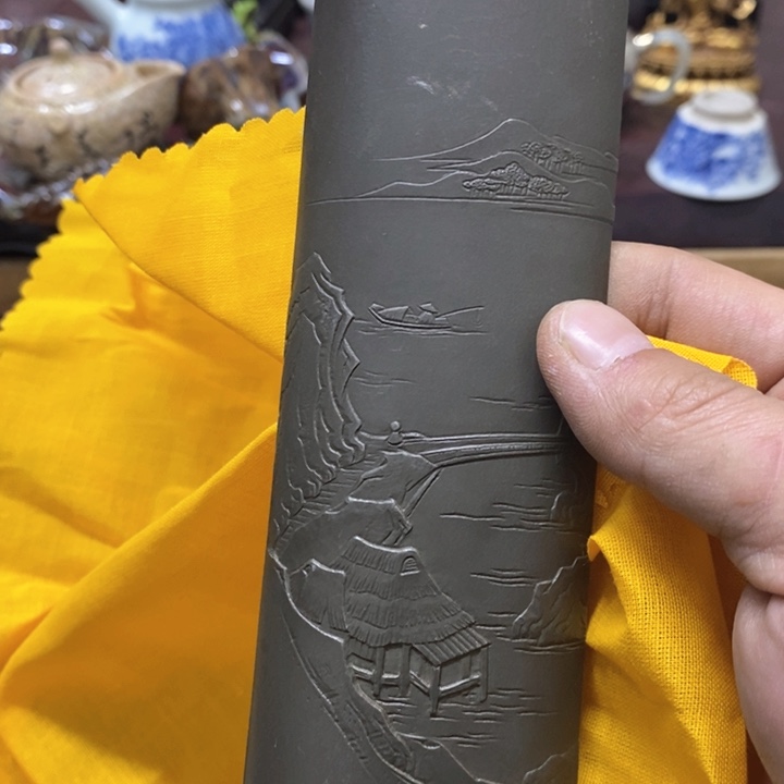 茶盏密胺手绘陶瓷杯子