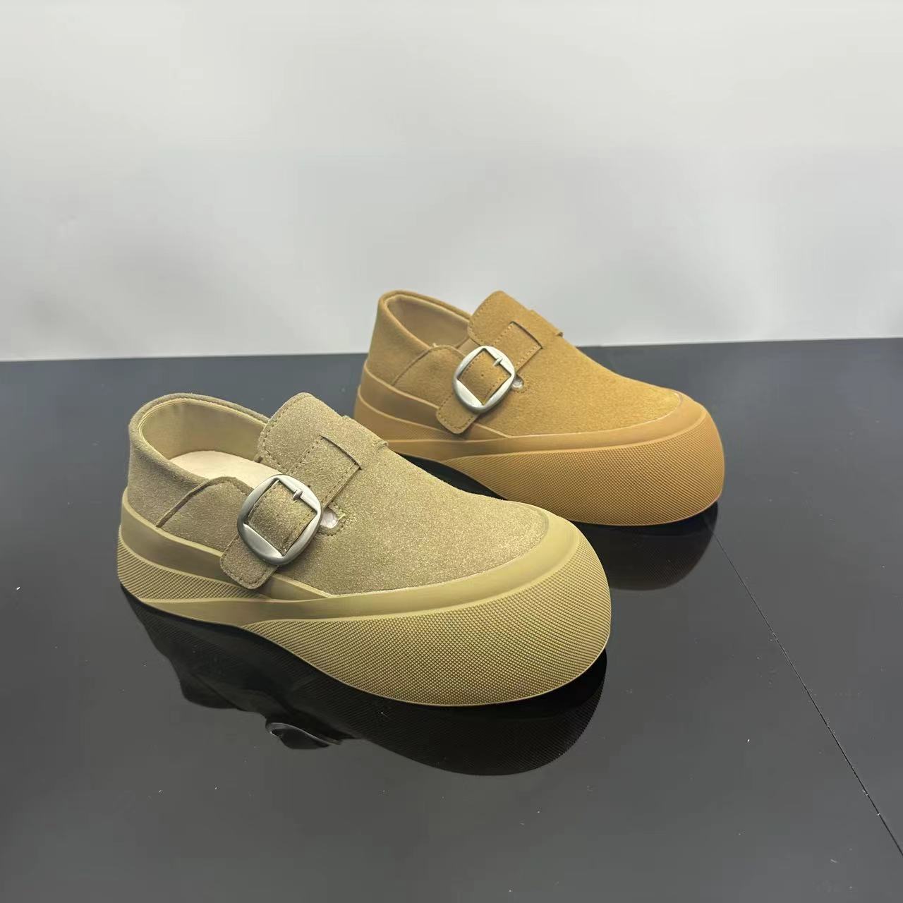 冬季新品舒适博肯鞋复古百搭低跟软底休闲鞋 X 检 323