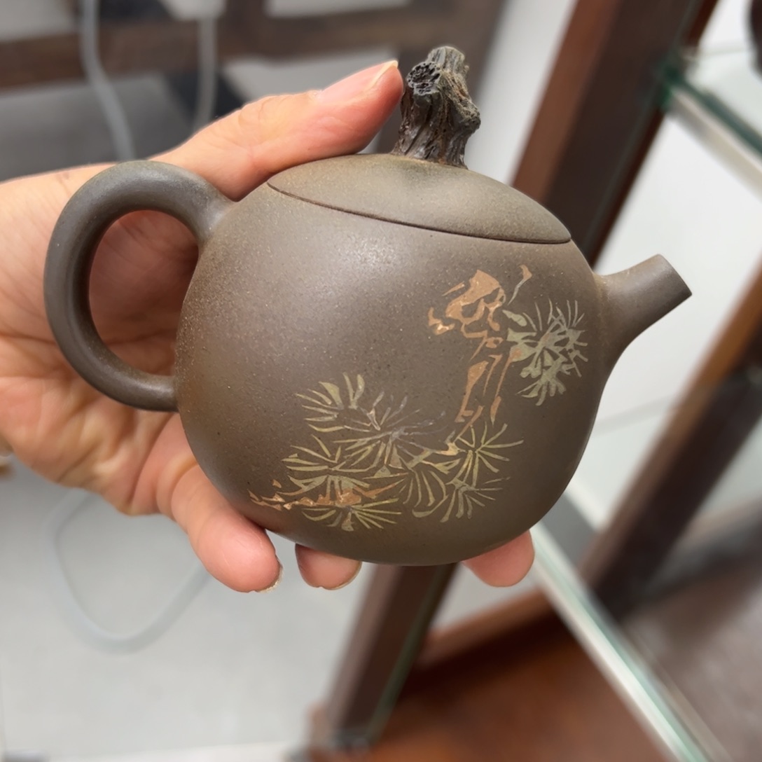贵台龙窑柴烧茶壶A73Z*