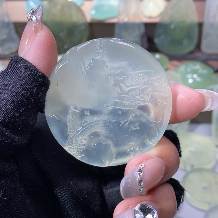 岫玉吊坠未镶嵌吊坠