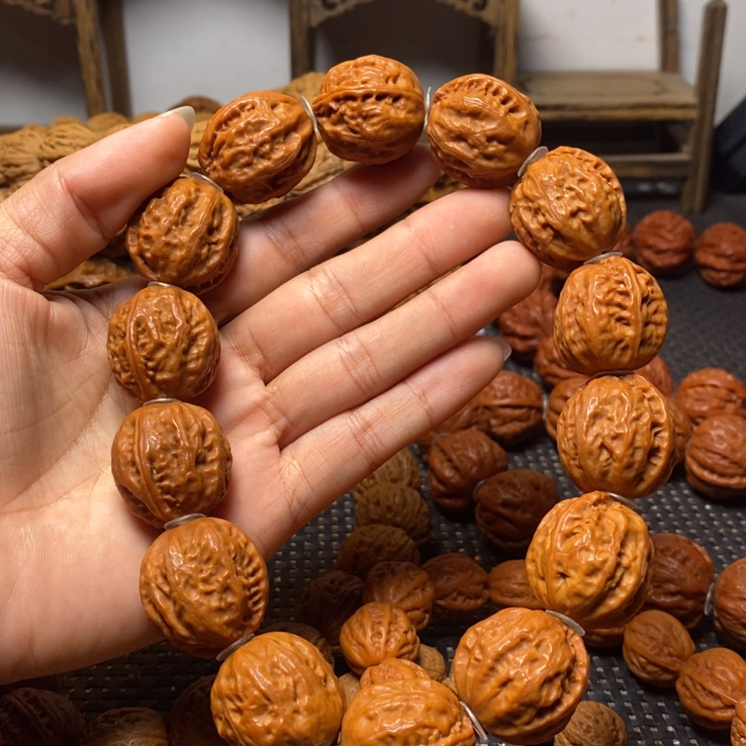 文玩核桃手串粗筋八棱手持