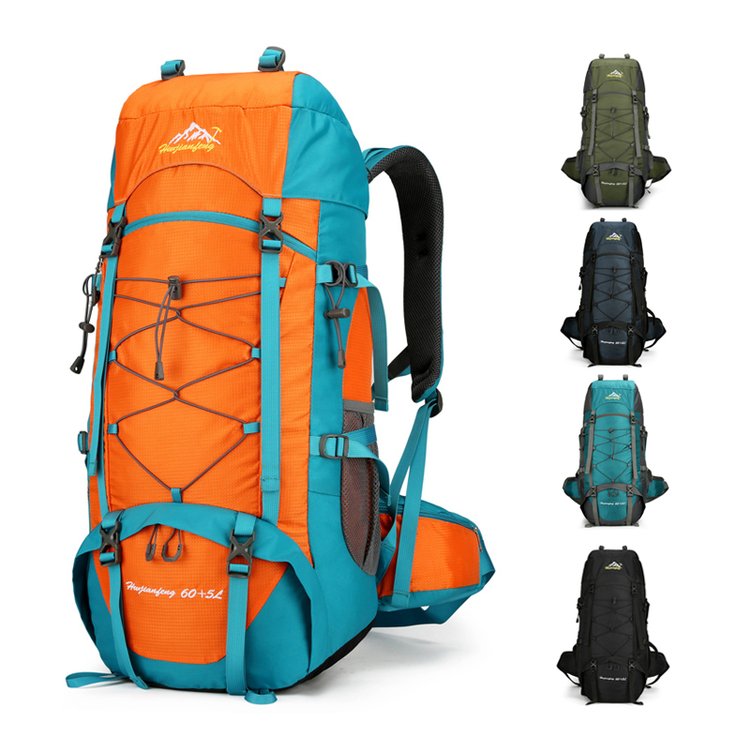 新款户外登山包男65L大容量轻便防水专业徒步露营旅行双肩背包女