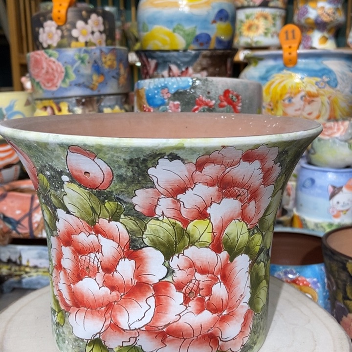 红陶景德镇艺术手绘作品