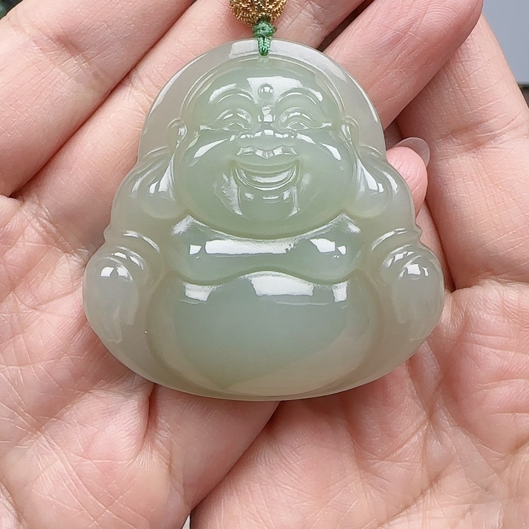 和田玉银S925镀金镶嵌颈饰