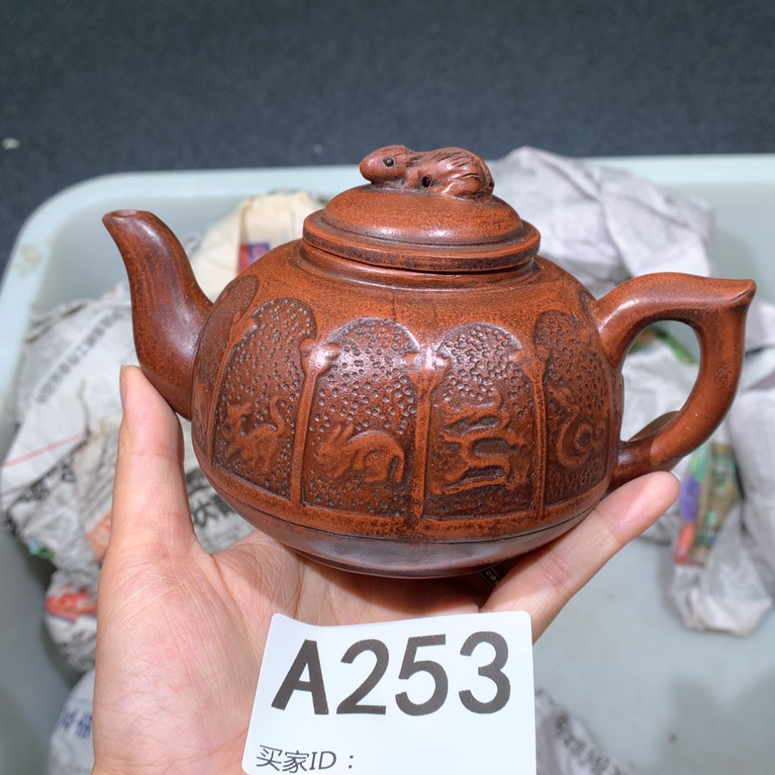 茶壶粗砂紫砂茶壶253