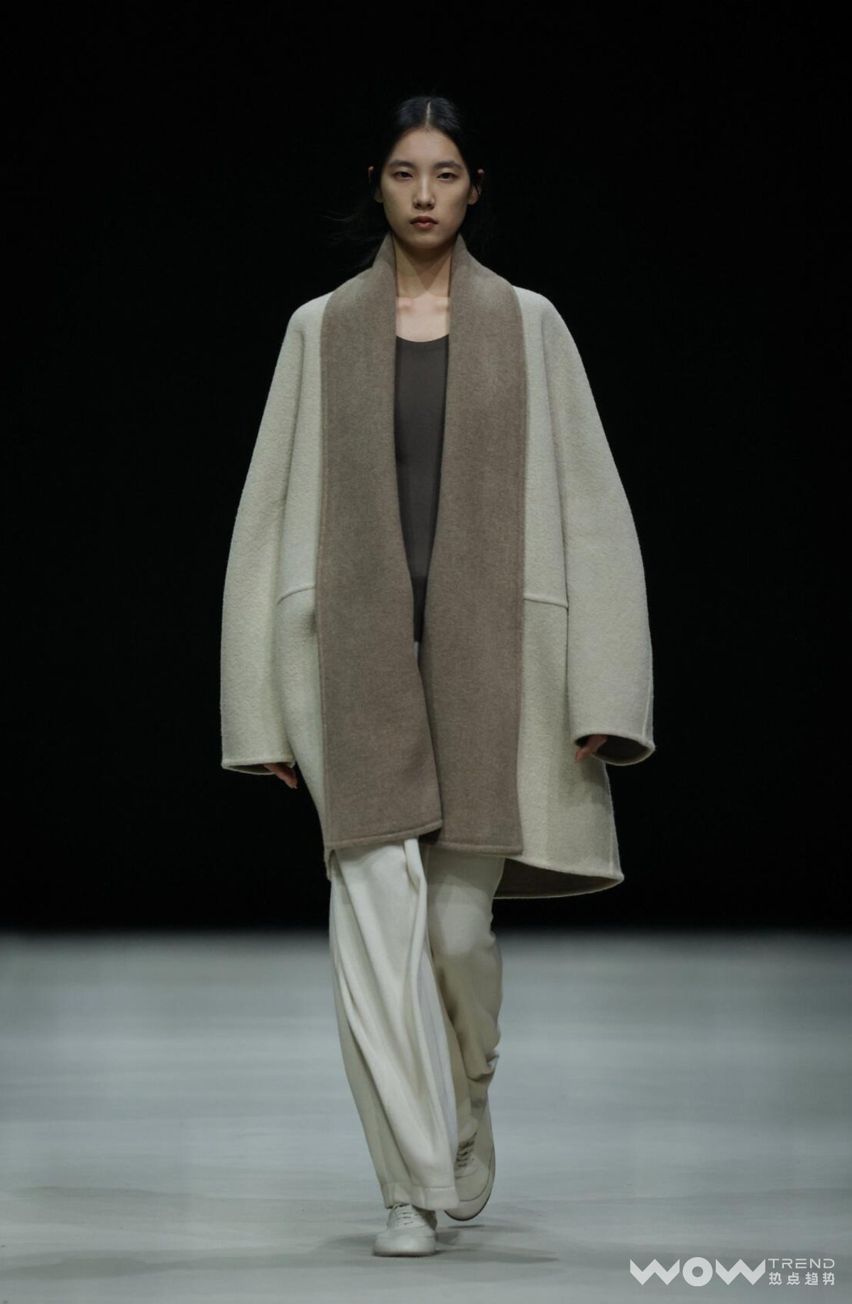 2025韩系显瘦短款双面手工羊毛大衣冬季中长款A001-A100