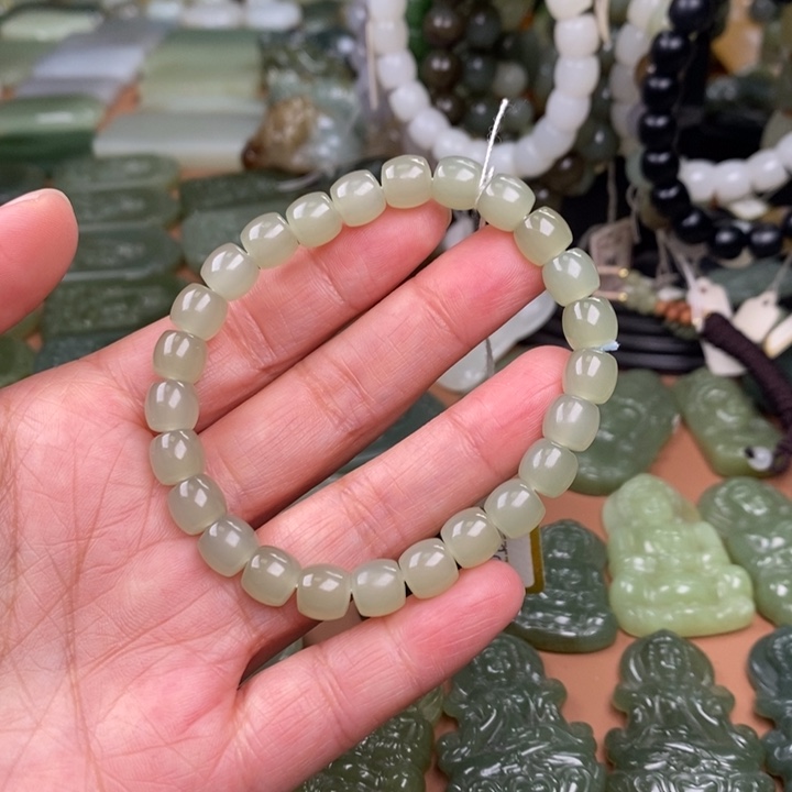 和田玉未镶嵌手链