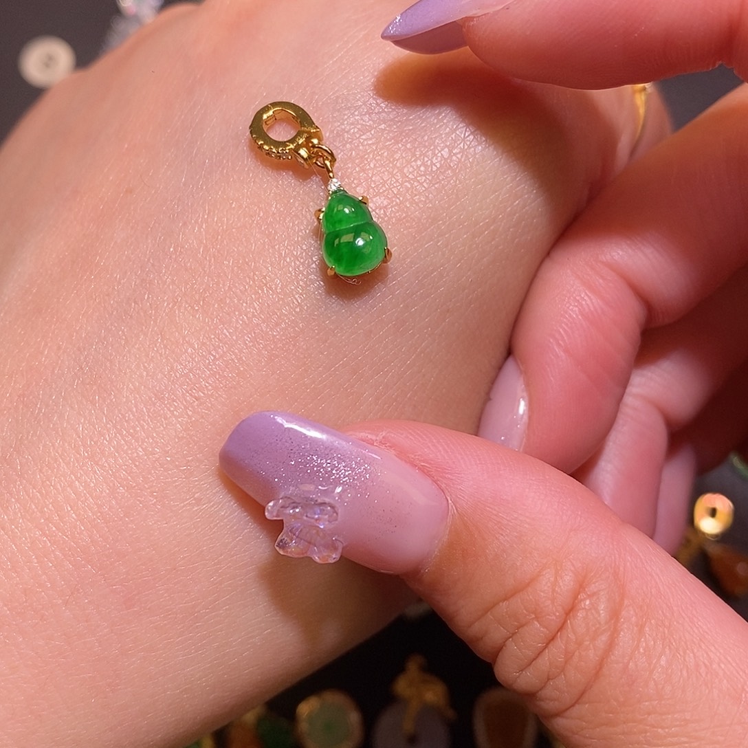 翡翠银S925镶嵌颈饰