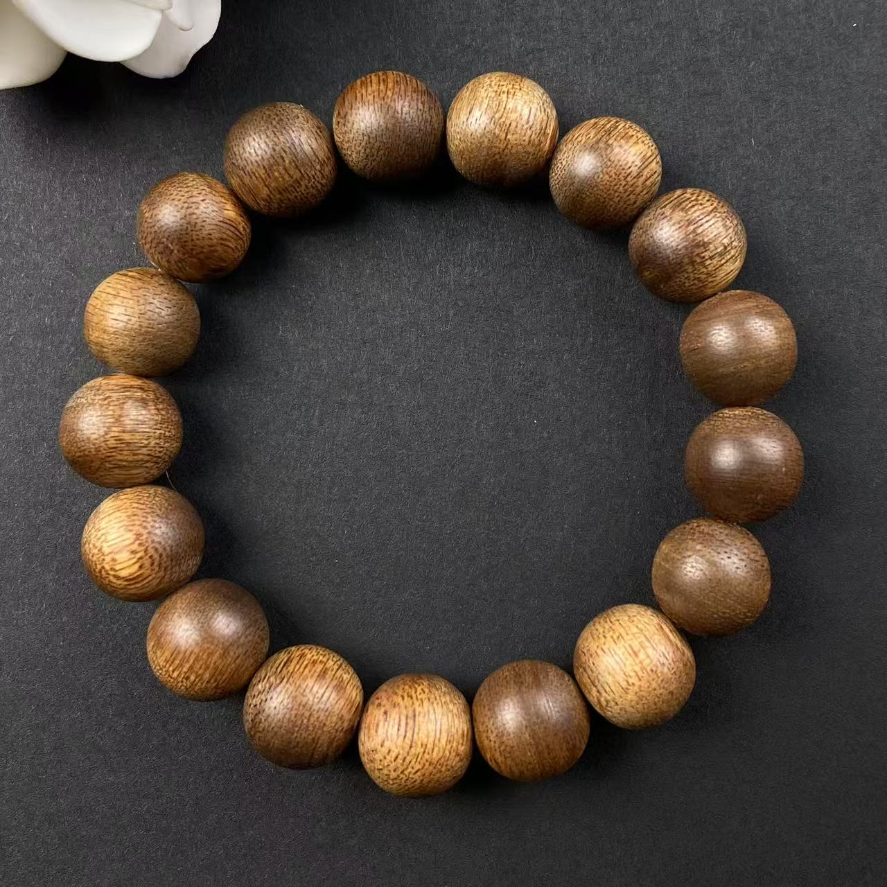 沉香【臻】G003 越南芽庄1.2圆珠单圈（多样性发货一条）