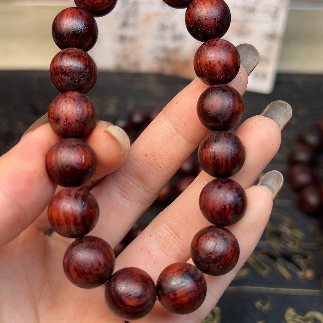 藤类降真香12圆珠红油麻丝