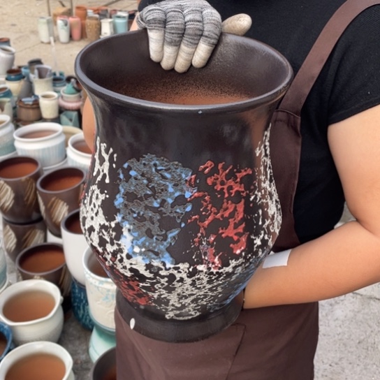 紫砂花盆口20高31正品正品