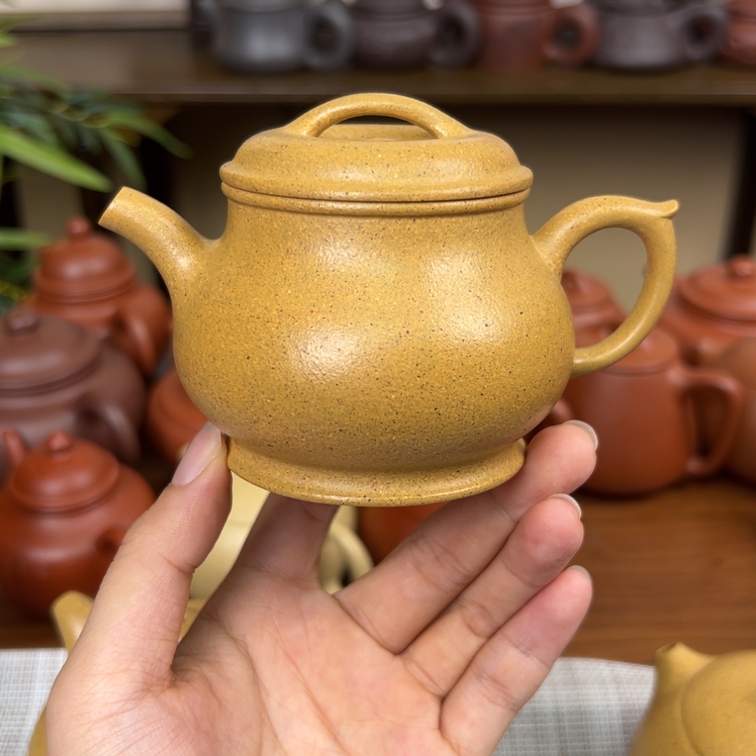 糖***子紫砂茶壶紫砂壶颂金黄金段170cc