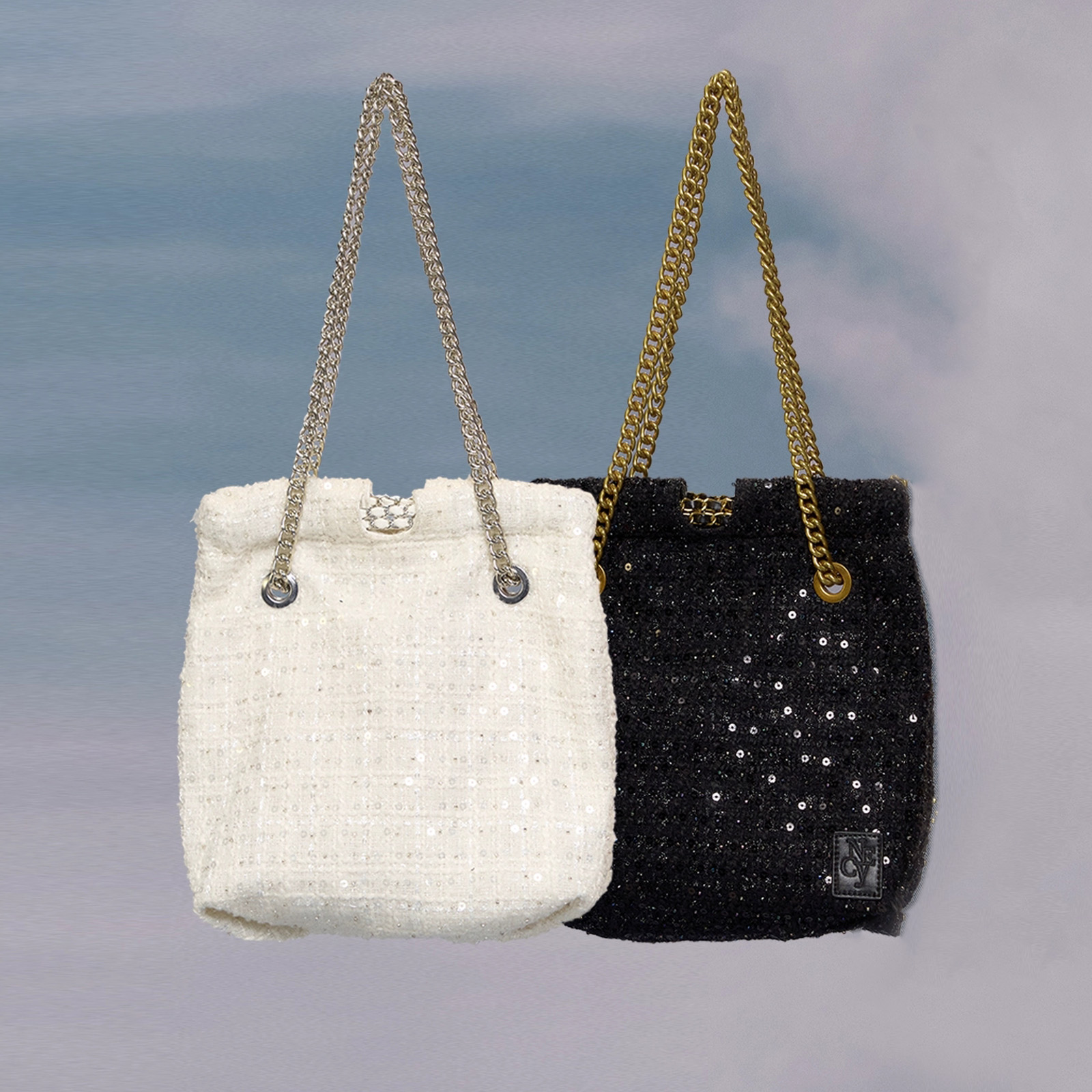 NECY新款原创小众小香风包 简约百搭秋冬单肩纯色手提包