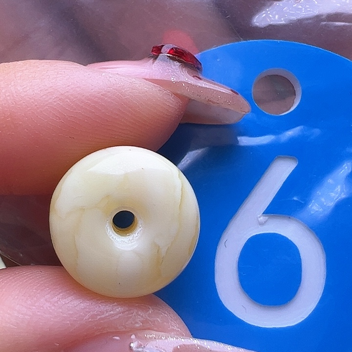 蜜蜡裸石未镶嵌微花粉 12.5/7.6mm墩子