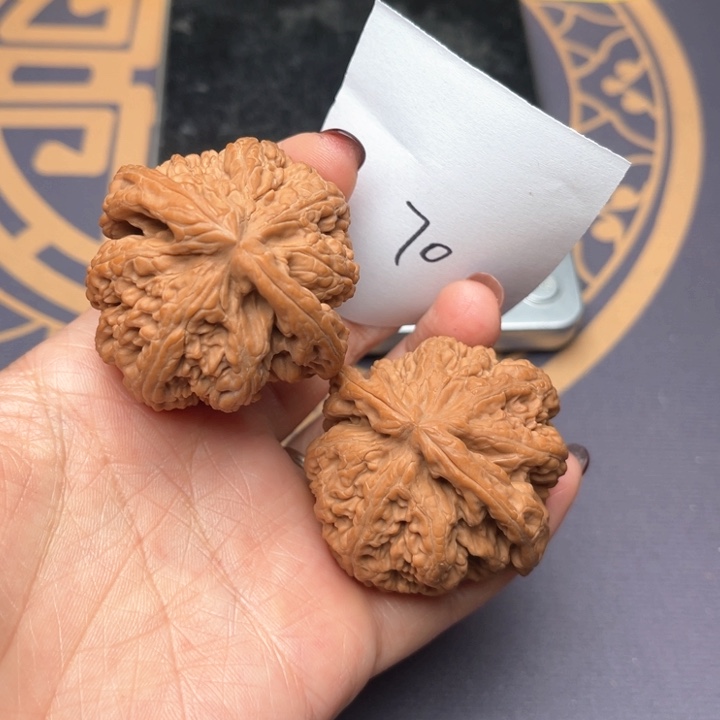 文玩核桃把件45大粗筋 70号