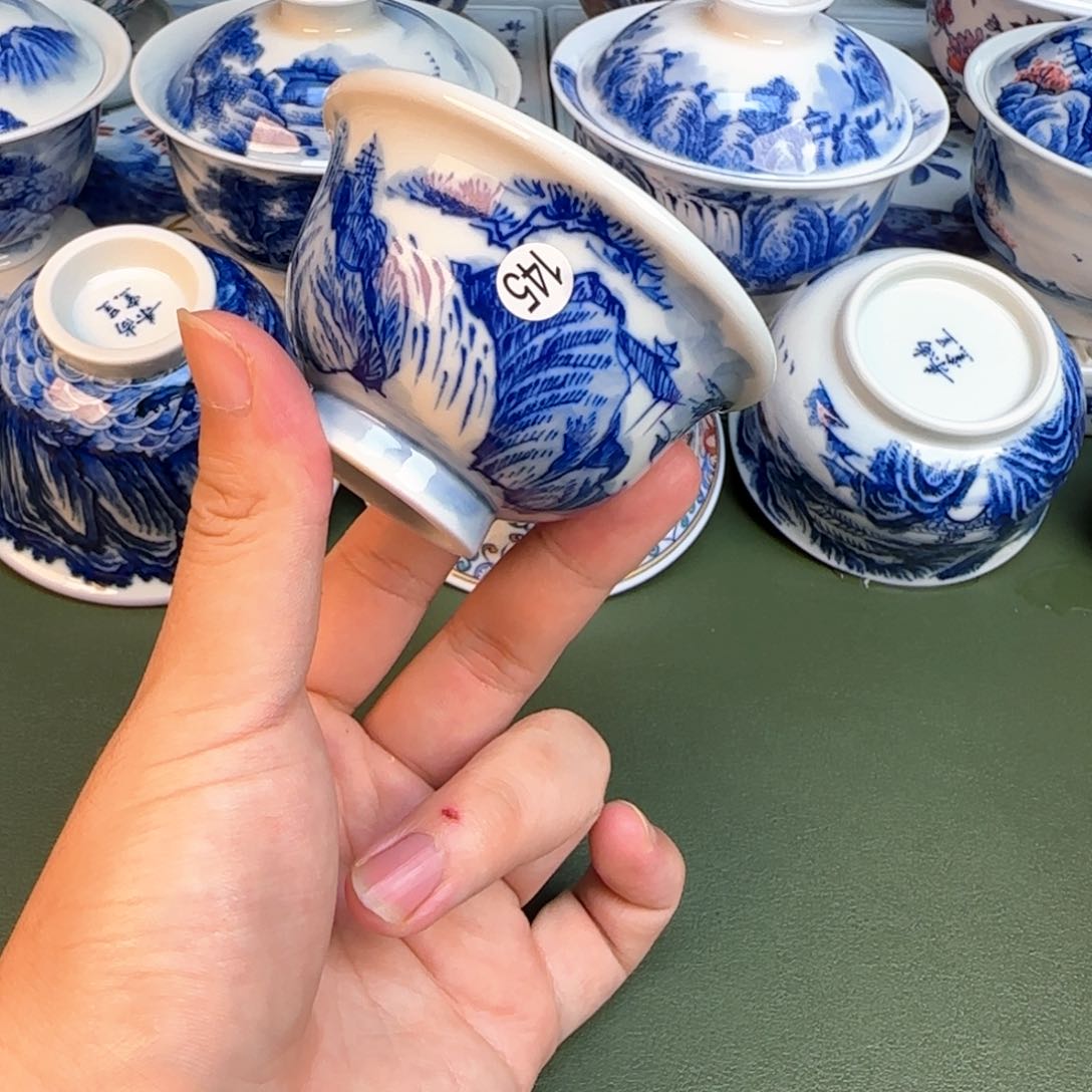 彦祖纯手工手绘茶具145