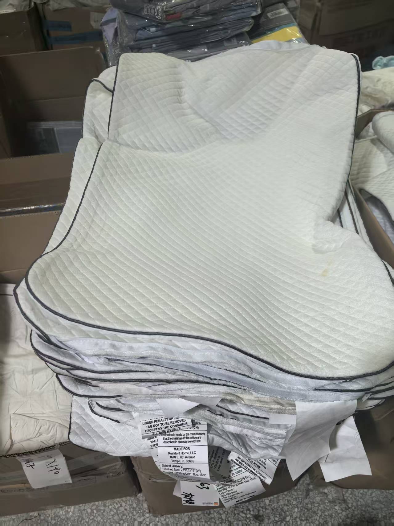 《厚广家》3楼45×63白色凉感透气超软枕套 发1对，小发黄 小号