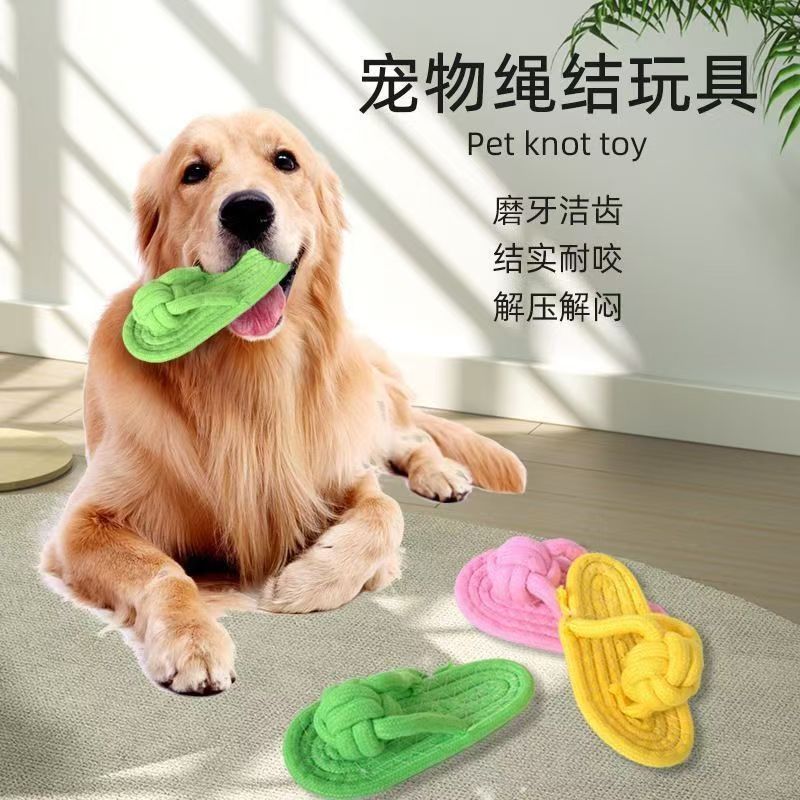 狗狗拖鞋造型啃咬玩具耐咬耐撕解闷益智互动还能磨牙