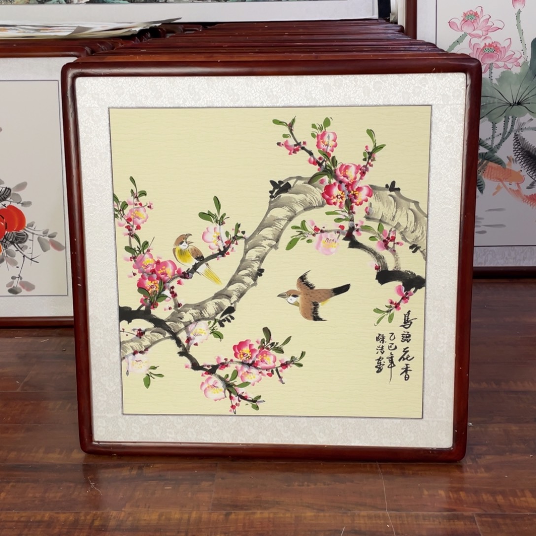 国画带框尺寸63*63厘米