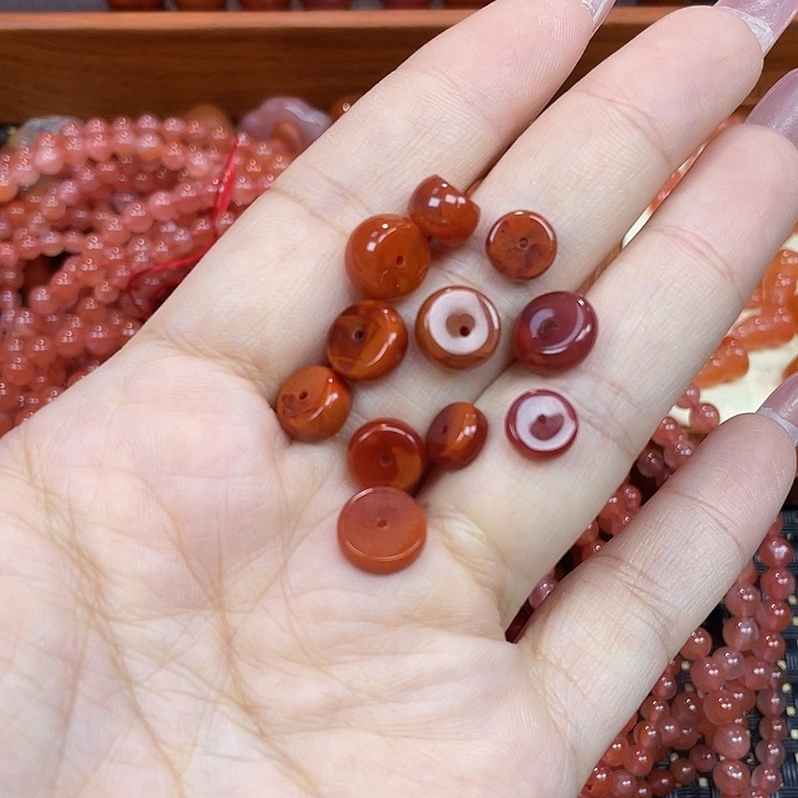 南红玛瑙未镶嵌颈饰隔片