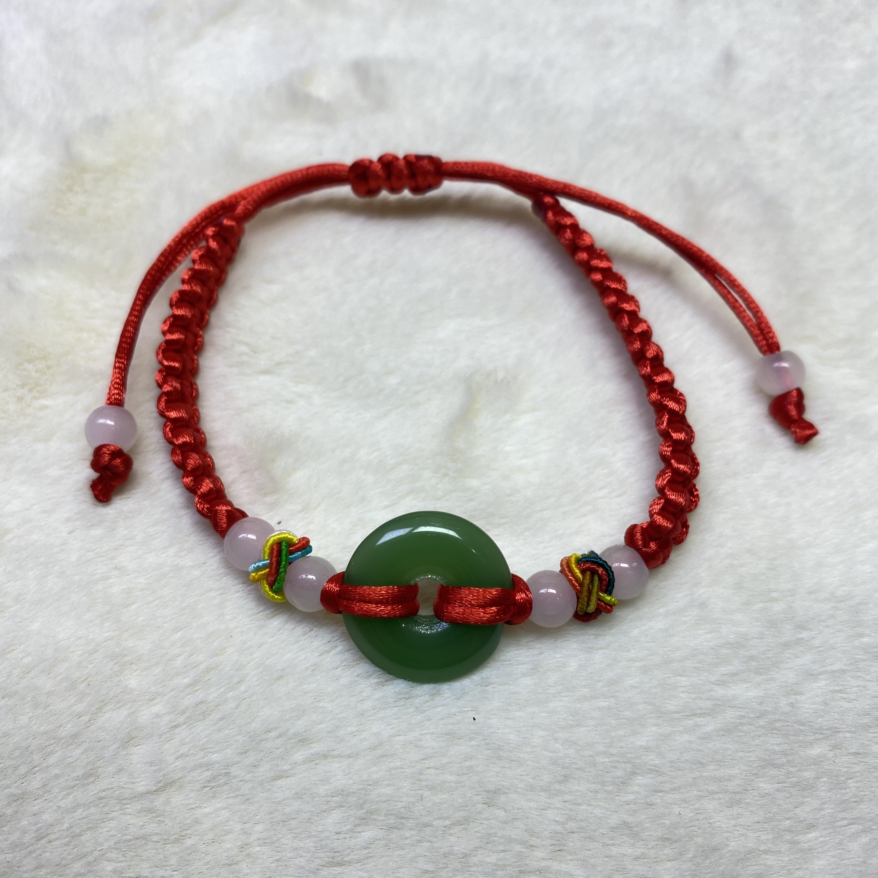 布艺手链 红色气质手链