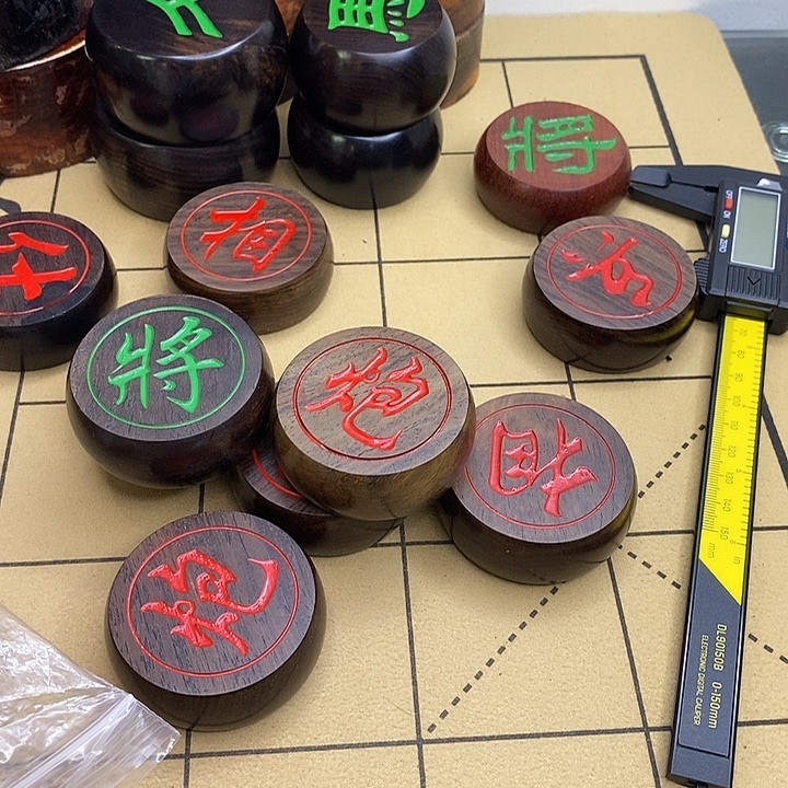 木黑 檀5.8行楷红绿带圈不带礼盒