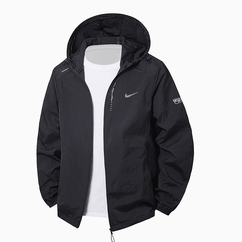 NK精选夏季连帽防晒衣男冰丝轻薄透气凉感防紫外线户外钓鱼防晒衣