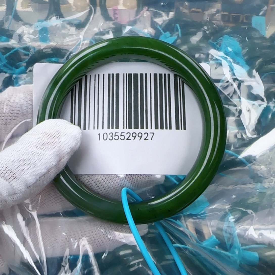 和田玉（碧玉）手镯未镶嵌包容60.5