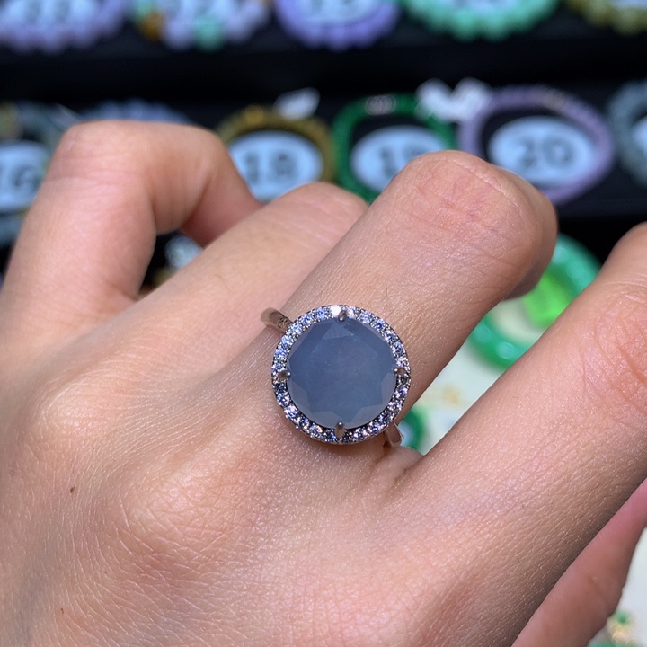 翡翠银S925镶嵌颈饰