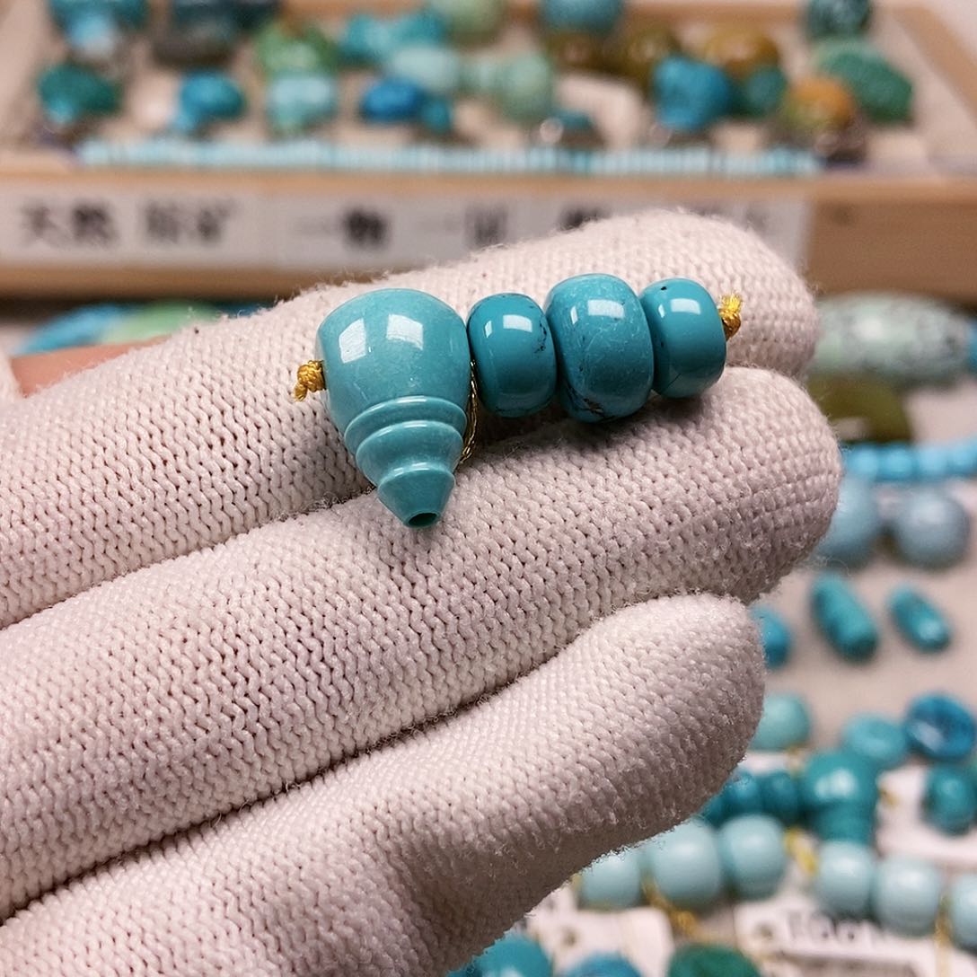 未镶嵌绿松石珠宝半成品