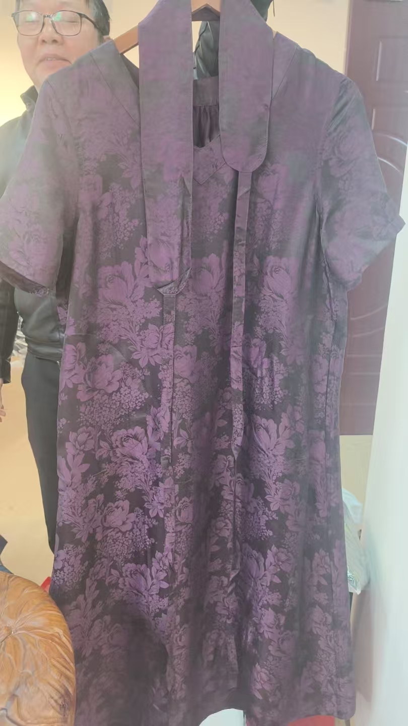 桑蚕丝提花连衣裙21002-7