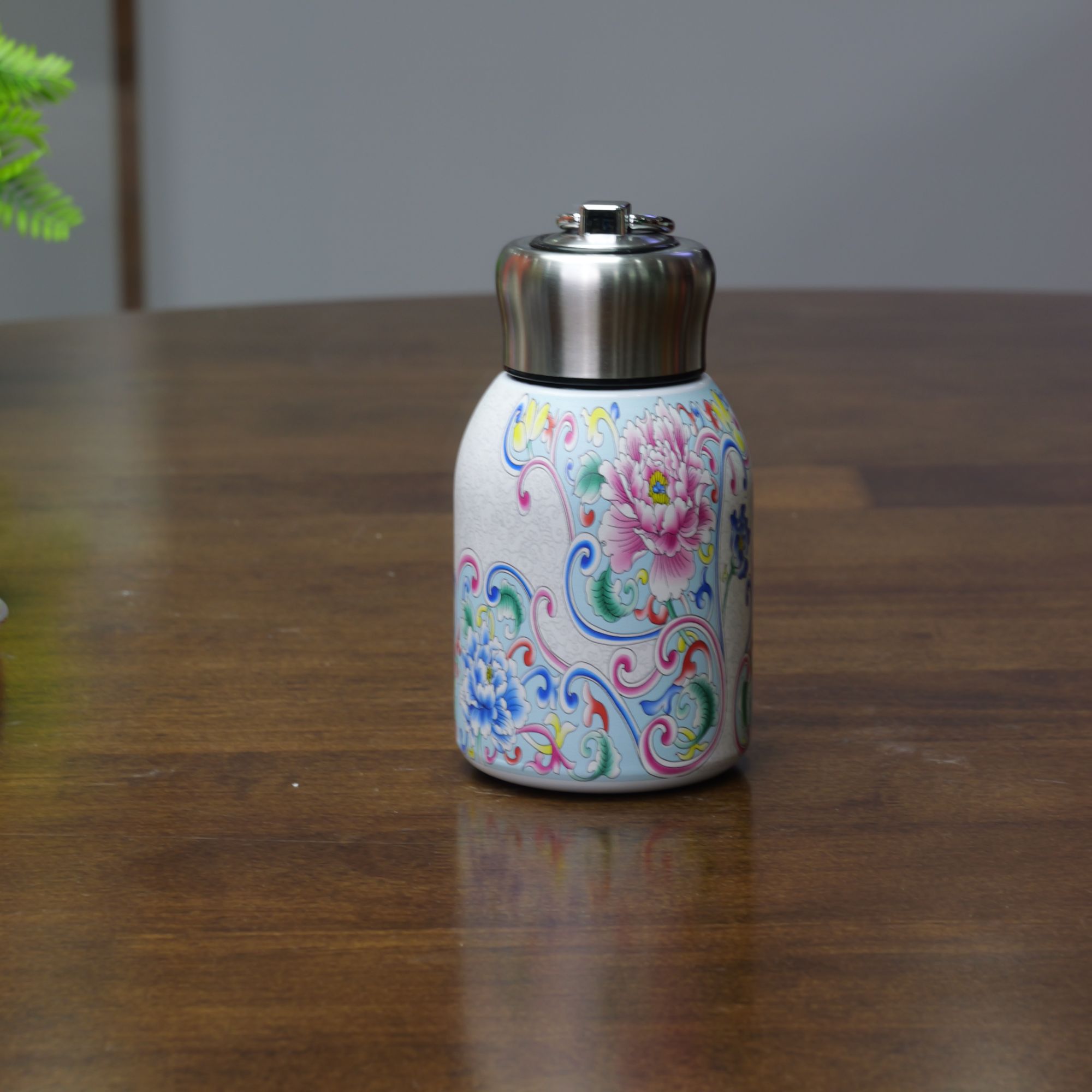 牡丹花保温杯@1372