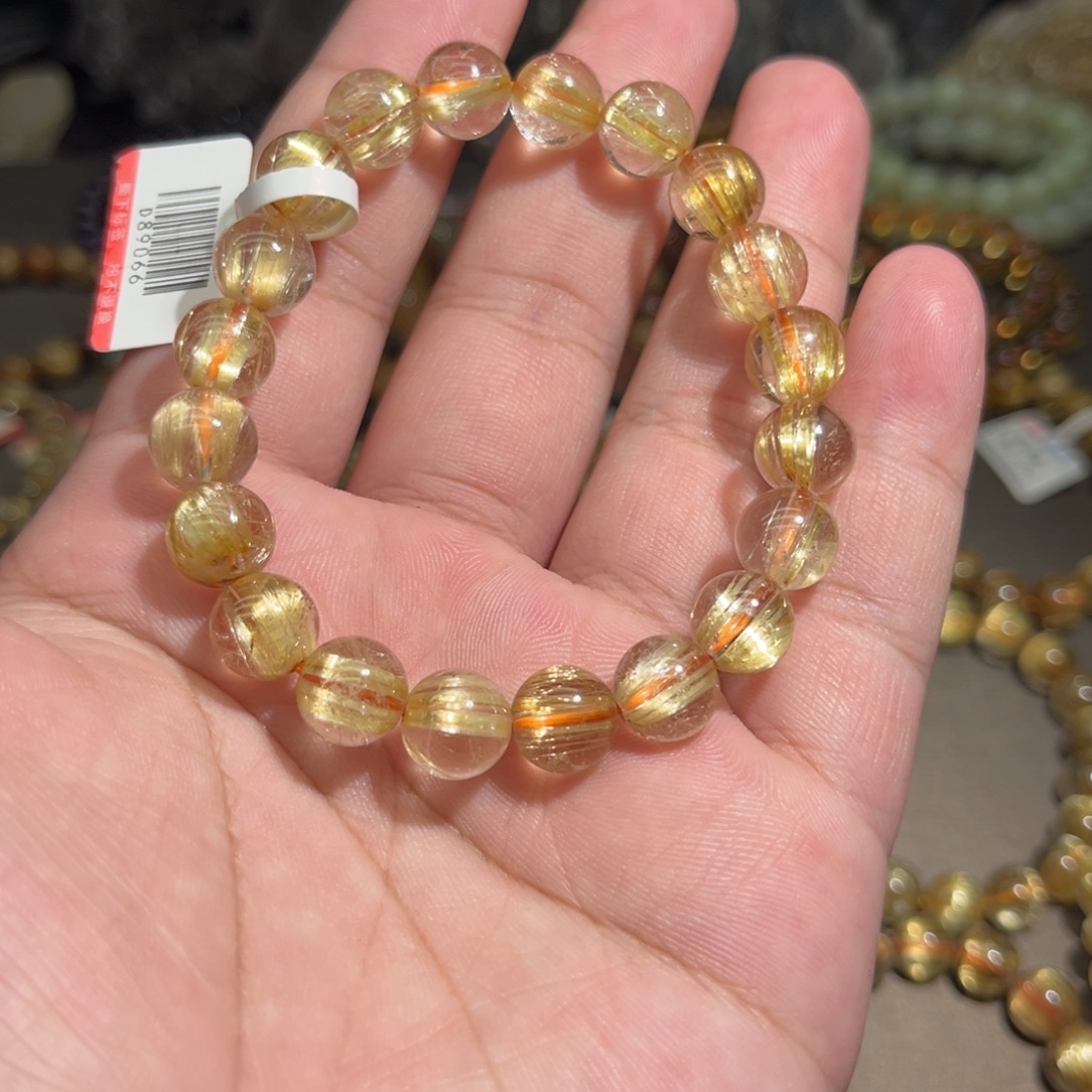 水晶手串未镶嵌钛晶