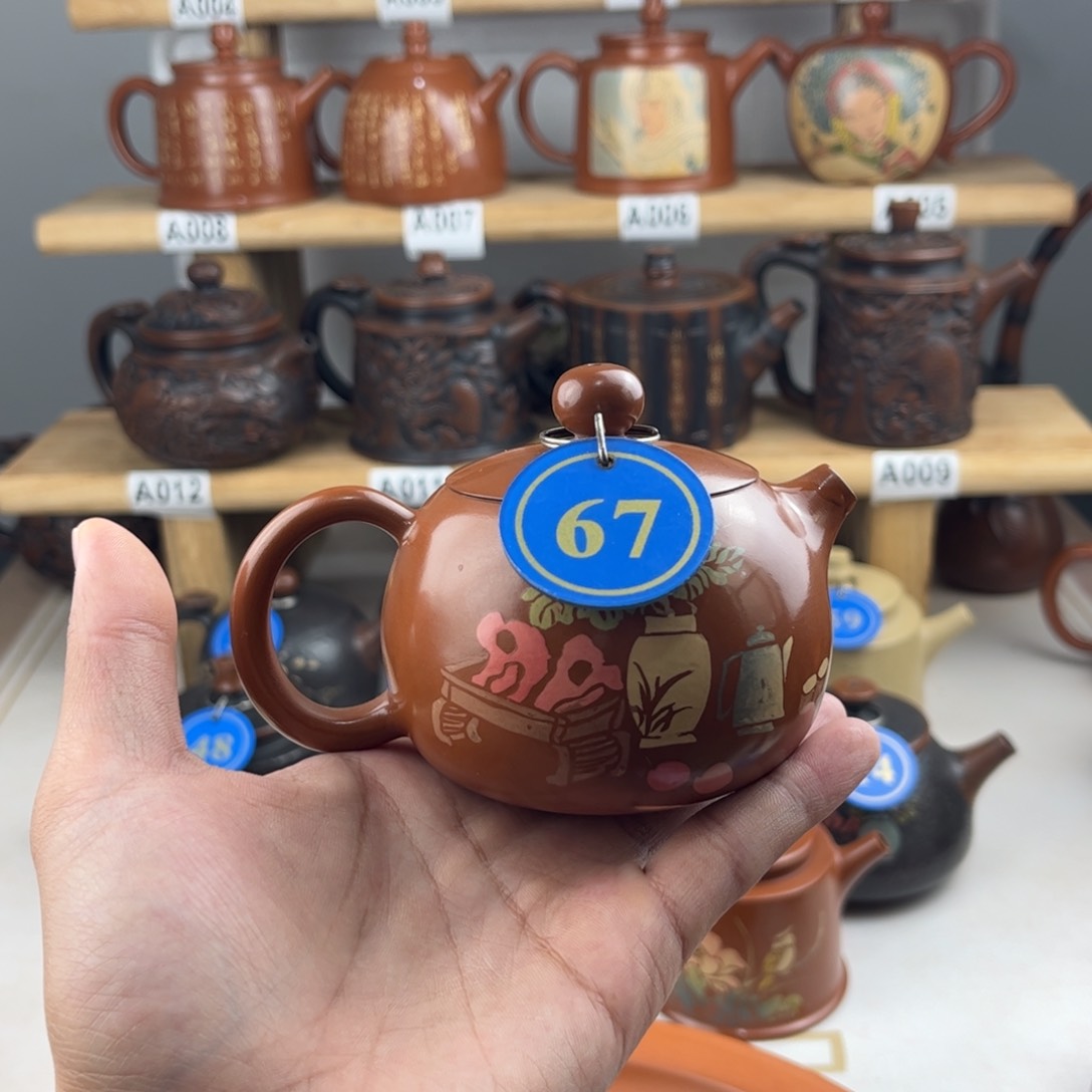 壶微微瑕福利，建水紫陶全手工制作，老匠人精工精制