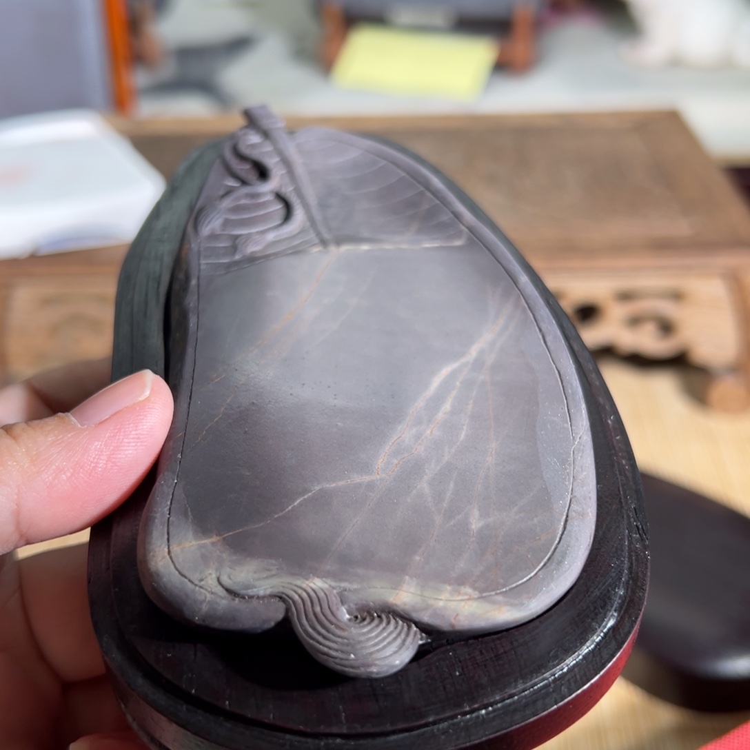 l***y纯手工大师作品藏品端砚