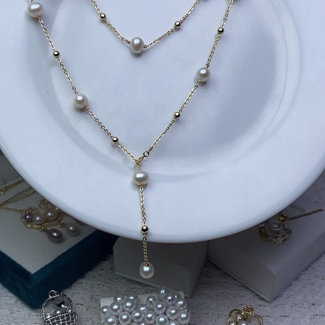 耳饰淡水珍珠银S925镶嵌