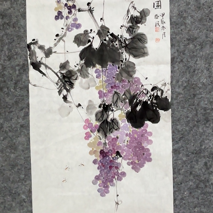 国画闲堂春民国画