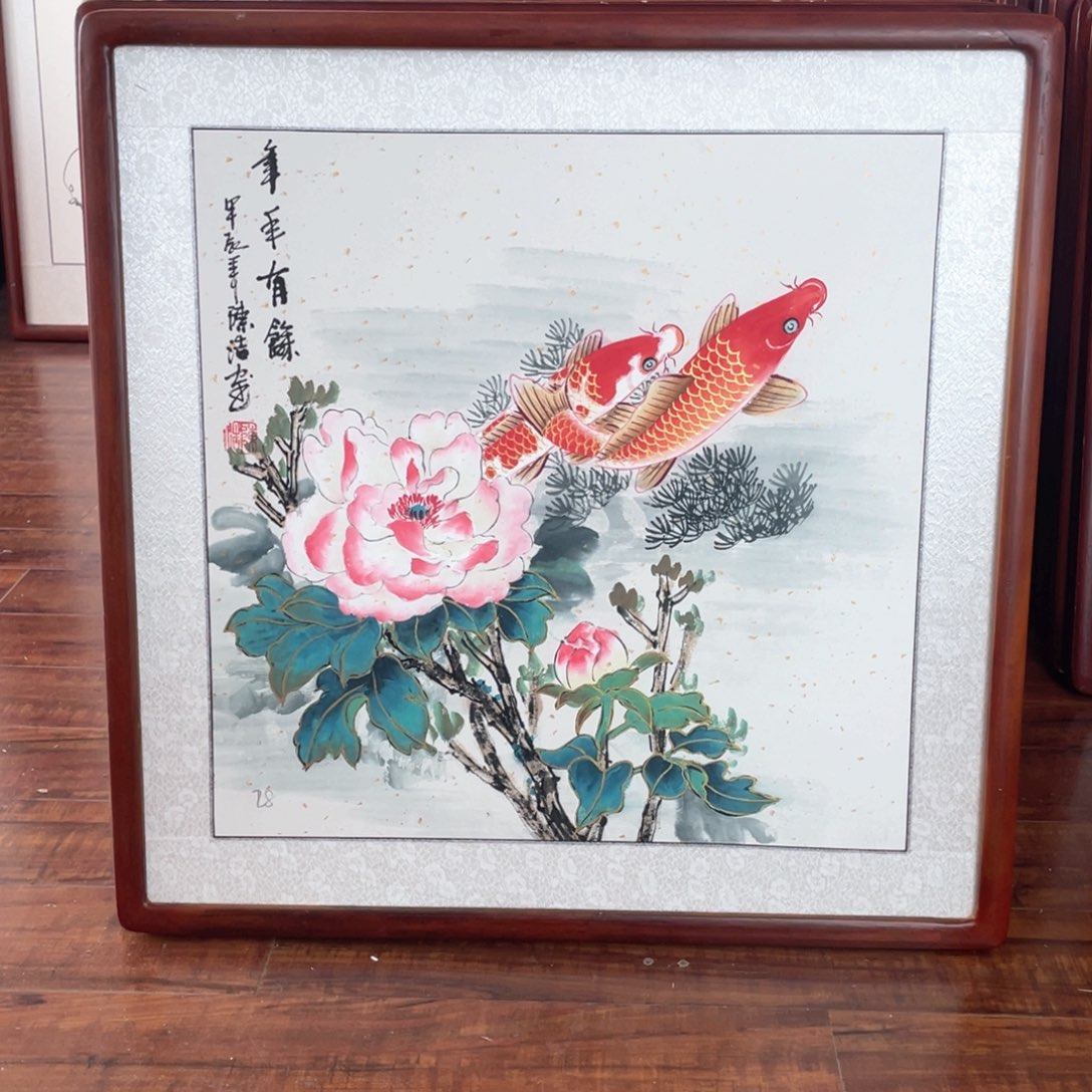 国画带框尺寸63*63厘米