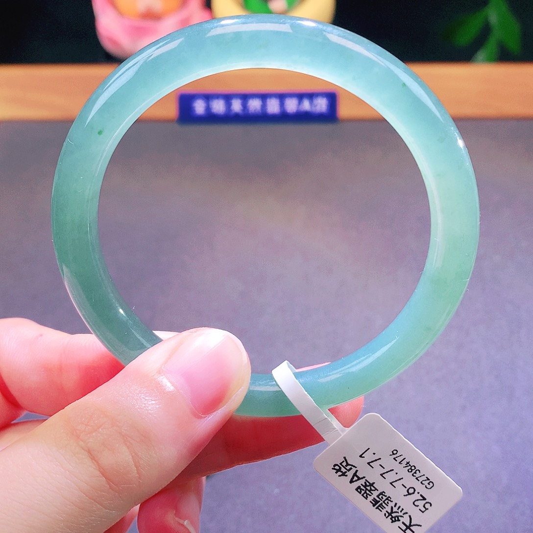 翡翠未镶嵌手镯天然翡翠