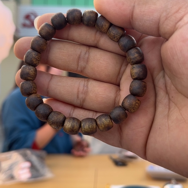 手串沉香奇楠鼓珠9mm单圈多样性发一S12