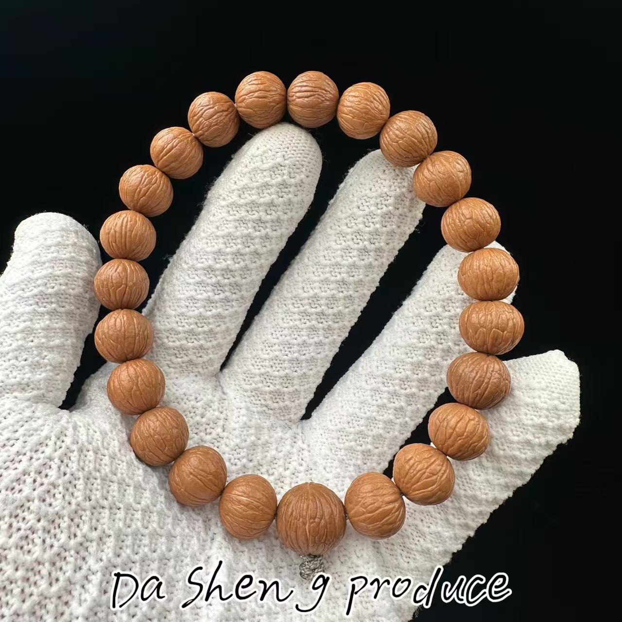 【大圣文玩】凤羽原皮原色原生态猴头核桃毕业级手持单圈全品无瑕