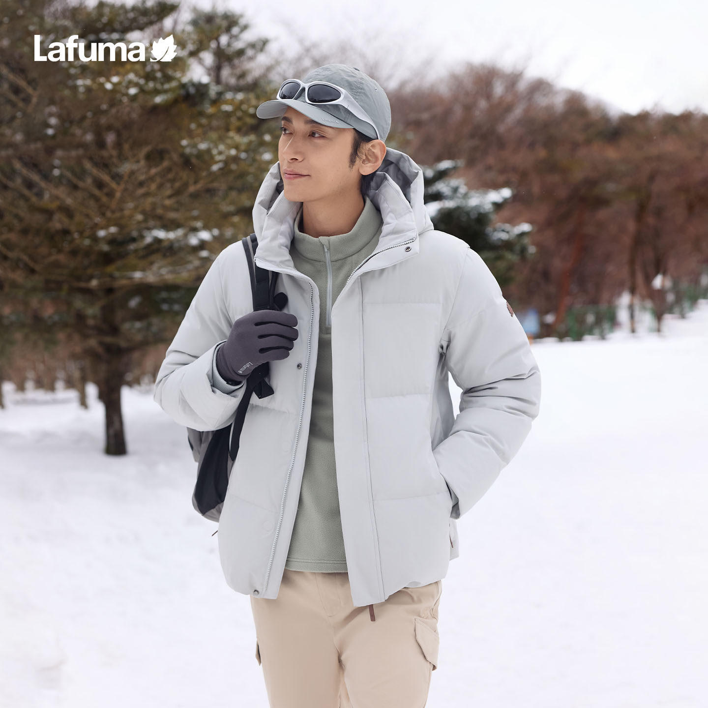 LAFUMA乐飞叶户外25秋冬男士防泼水防风鹅绒羽绒服外套LMJU5DH64