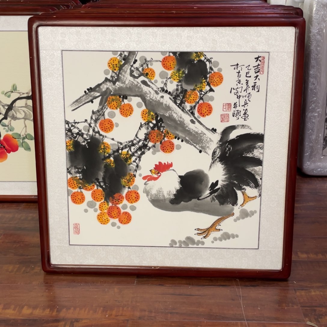 国画带框尺寸63*63厘米