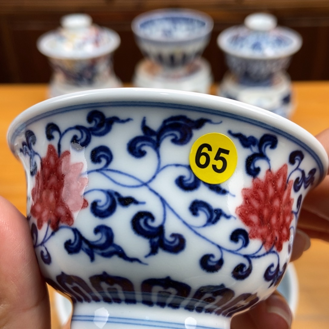 手绘现代茶具非古董
