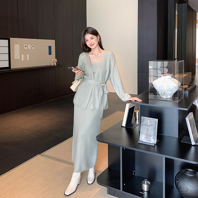 [48号 直播福利] 12/15-12/20【巴黎未晚】慵懒灰色复古百搭半身裙