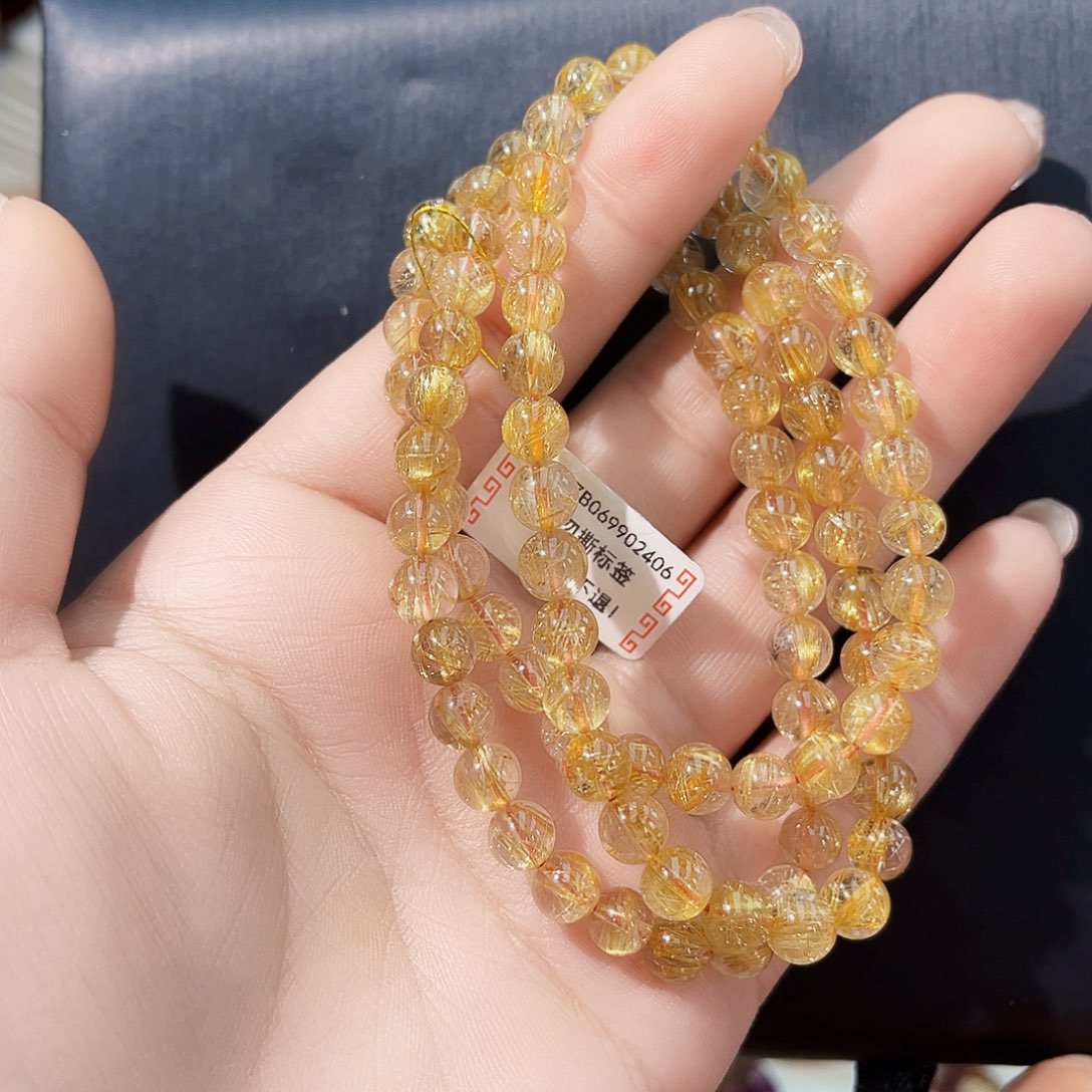 水晶手串未镶嵌天然